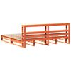 vidaXL Cadre de lit sans matelas cire marron 180x200cm bois pin massif