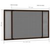 vidaXL Moustiquaire extensible pour fen&ecirc;tres Marron (75-143)x50 cm