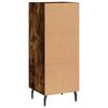 vidaXL Buffet Ch&ecirc;ne fum&eacute; 34,5x34x90 cm Bois d'ing&eacute;nierie