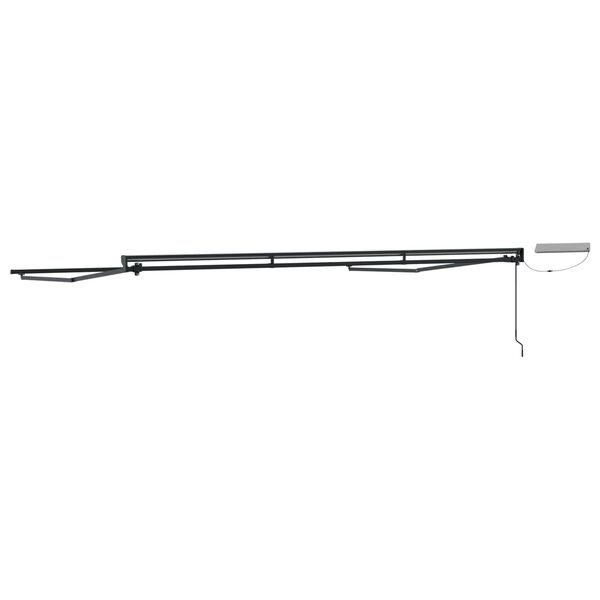 vidaXL Cadre de store r&eacute;tractable &eacute;lectrique Blanc 2,5 x 2 m Acier