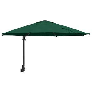 vidaXL Parasol de jardin Vert et Noir 248 x 248 x 148 cm