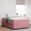 vidaXL Cadre de lit avec matelas Rose 120 x 190 cm Velours
