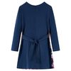 Robe pour enfants à manches longues bleu marine 128