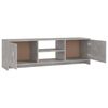 vidaXL Meuble TV Gris béton 120x30x37,5 cm Bois d'ingénierie
