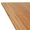 vidaXL Table à manger avec bord naturel 180x100x74cm bois massif chêne