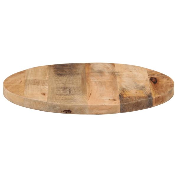 vidaXL Dessus de table Ø 60x1,5 cm rond bois massif de manguier brut