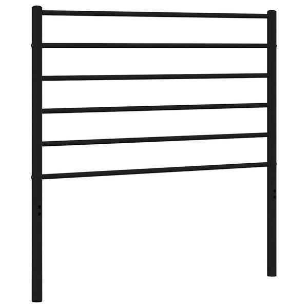 vidaXL T&ecirc;te de lit m&eacute;tal noir 100 cm