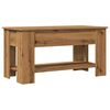 vidaXL Table basse ch&ecirc;ne artisanal 101x49x52 cm bois d'ing&eacute;nierie