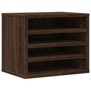 vidaXL Organisateur de bureau ch&ecirc;ne marron 36x26x29,5 cm