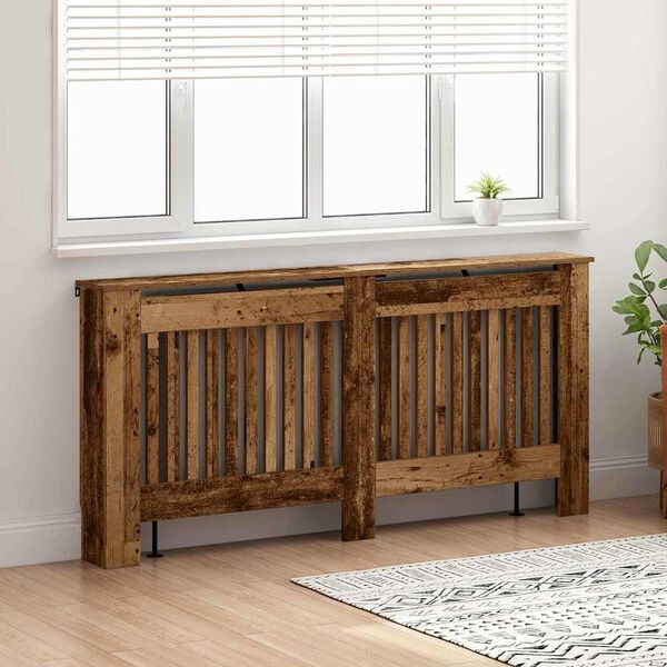 vidaXL Cache-Radiateur Bois Ancien 172 x 19 x 81,5 cm