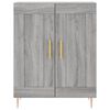 vidaXL Buffet haut Sonoma gris 69,5x34x180 cm Bois d'ing&eacute;nierie