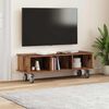 vidaXL Meuble TV Bois ancien 100 x 35 x 35 cm Bois d'ing&eacute;nierie