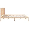 vidaXL Cadre de lit extra long sans matelas 200x210 cm bois massif