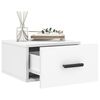 vidaXL Tables de chevet murales 2 pcs blanc 35x35x20 cm