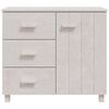 vidaXL Buffet HAMAR Blanc 90x40x80 cm Bois massif de pin