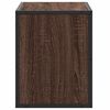 vidaXL Meuble TV ch&ecirc;ne brun 60x31x39,5 cm bois d'ing&eacute;nierie et m&eacute;tal