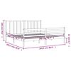 vidaXL Cadre de lit sans matelas noir 200x200 cm bois massif de pin