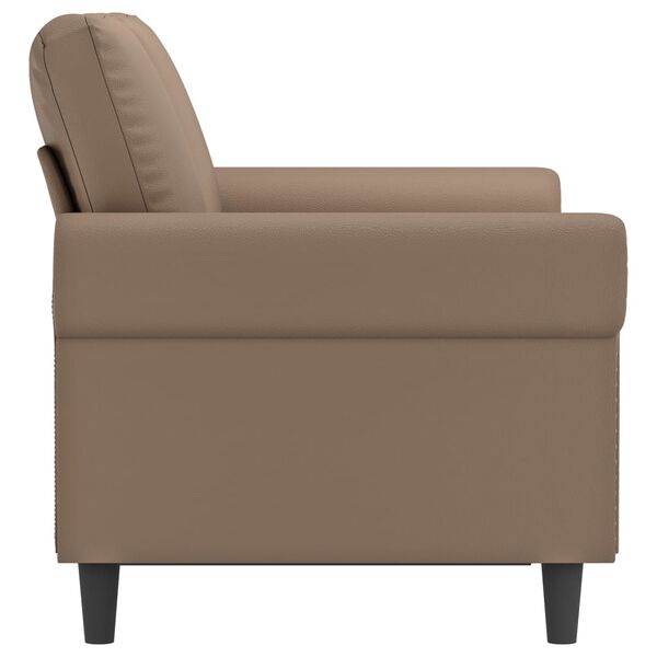 vidaXL Canap&eacute; &agrave; 2 places Cappuccino 120 cm Similicuir
