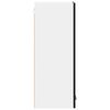 vidaXL Armoire suspendue 2 pcs Ch&ecirc;ne noir et Blanc 30 x 31 x 80 cm