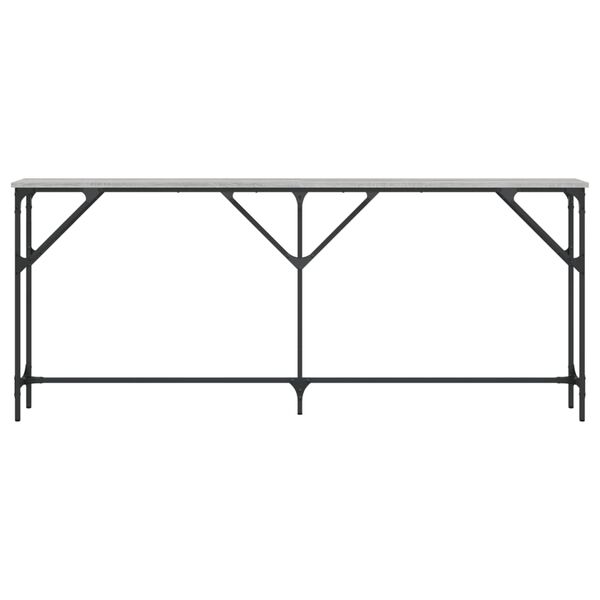 vidaXL Table console sonoma gris 180x23x75 cm bois d'ing&eacute;nierie