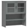 vidaXL Dessus de buffet MOLDE Gris 90x35x100 cm Bois massif de pin