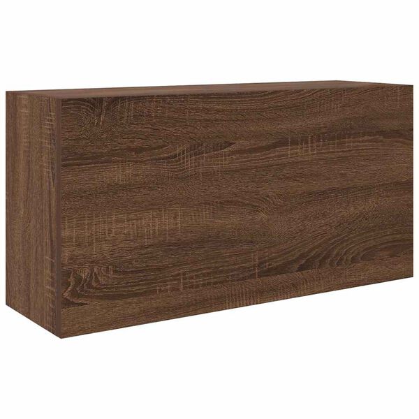 vidaXL Armoire murale de bain chêne marron 80x25x40 cm bois ingénierie