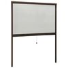 vidaXL Moustiquaire &agrave; rouleau pour fen&ecirc;tres Marron 150x170 cm