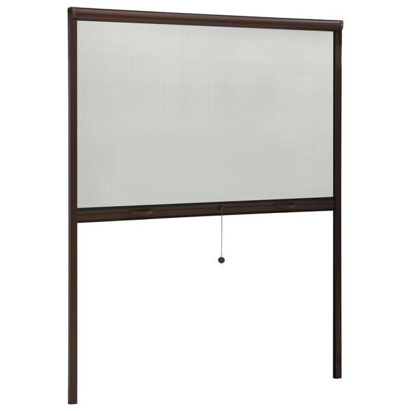 vidaXL Moustiquaire &agrave; rouleau pour fen&ecirc;tres Marron 150x170 cm
