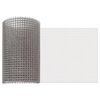vidaXL &Eacute;cran en maille 20 x 500 cm 3 Mesh Acier Inoxydable 201 Argent&eacute;