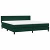 vidaXL Sommier &agrave; lattes de lit et matelas vert fonc&eacute; 180x220cm velours