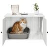 vidaXL Maison pour chat Blanc Brillant 85 x 55 x 50 cm