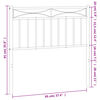 vidaXL T&ecirc;te de lit de remplacement m&eacute;tal blanc 90 cm