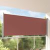 vidaXL Auvent lat&eacute;ral r&eacute;tractable de patio 140 x 300 cm Marron