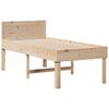 vidaXL Cadre de lit sans matelas 75x190 cm bois de pin massif