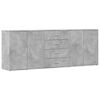 vidaXL Buffets 3 pcs gris b&eacute;ton bois d'ing&eacute;nierie