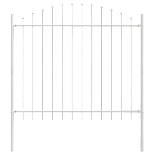 vidaXL Cl&ocirc;ture de jardin 4 pcs Blanc 170 x 165 cm