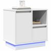 vidaXL Cabinet de chevet avec tiroir 2 pcs Blanc 50 x 34,5 x 50 cm.