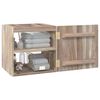 vidaXL Armoire murale de salle de bain 41x38x40 cm Bois de teck solide