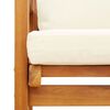 vidaXL Salon de jardin 3 pcs avec coussins bois massif d'acacia
