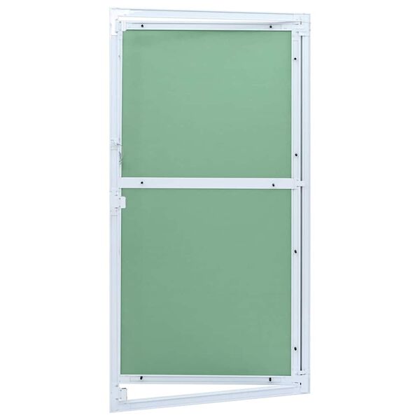 vidaXL Panneau d'Acc&egrave;s Vert et Argent 55 x 105 cm Aluminium et Pl&acirc;tre