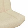 vidaXL Chaise pivotante Cr&egrave;me 63 x 75 x 76 cm tissu