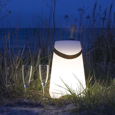 House Nordic Refroidisseur à vin à LED avec sangle PU Kira Blanc