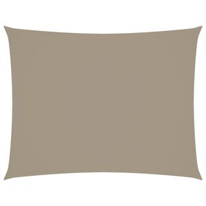 vidaXL Voile de parasol tissu oxford rectangulaire 3x6 m taupe