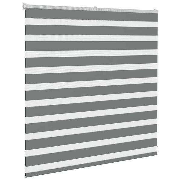 vidaXL Store zèbre gris foncé largeur du tissu 135,9 cm polyester