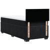 vidaXL Sommier &agrave; lattes de lit avec matelas noir 90x190 cm simple velours