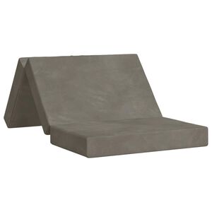 vidaXL Canap&eacute;-lit pliable 80 x 67 x 45 cm Gris clair