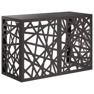 vidaXL Housse de climatiseur Noir 90 x 40 x 60 cm Acier