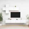 vidaXL Ensemble de meuble TV 7 pcs Blanc Bois d'ing&eacute;nierie
