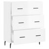 vidaXL Buffet Blanc brillant 69,5x34x90 cm Bois d'ingénierie