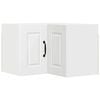 vidaXL Meuble d'angle mural PORTO Blanc 57 x 57 x 40 cm